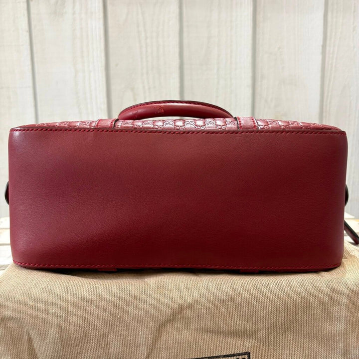 Gucci Microguccissima Pattern Leather Satchel