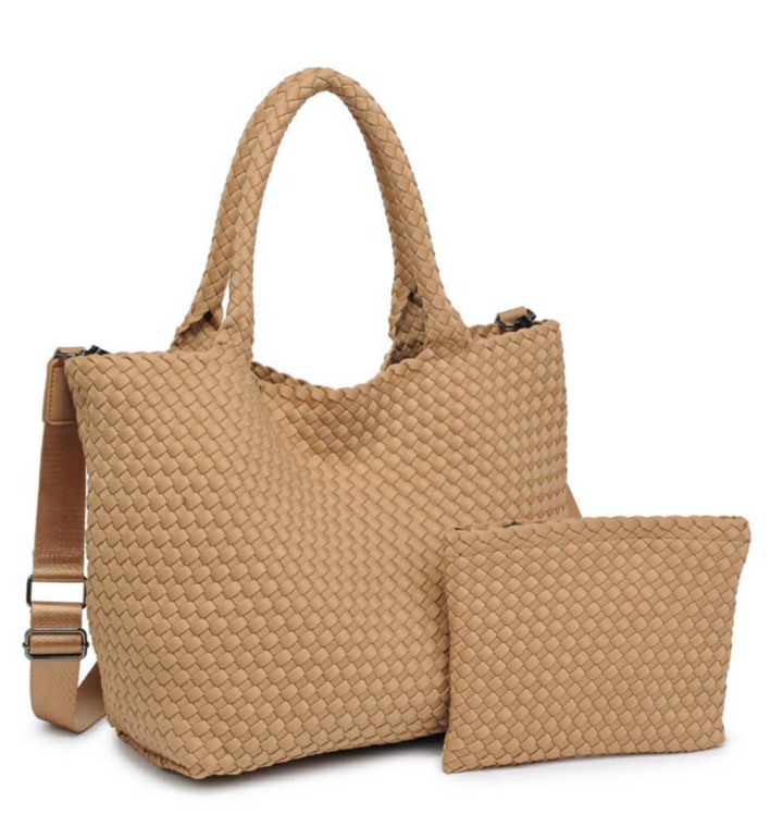 Sol and Selene NWT Sky's The Limit Tote In Nude (Retails for $150)