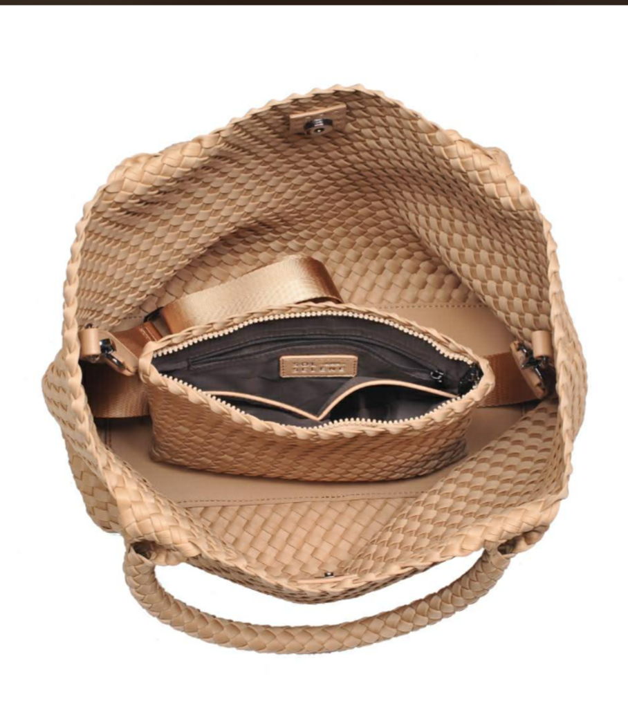 Sol and Selene NWT Sky's The Limit Tote In Nude (Retails for $150)