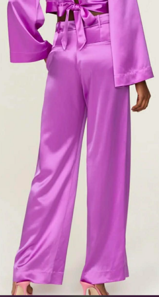 Something Navy NWT Silky Wide Leg Trousers In Navy - Size 4 (Retails for $195)