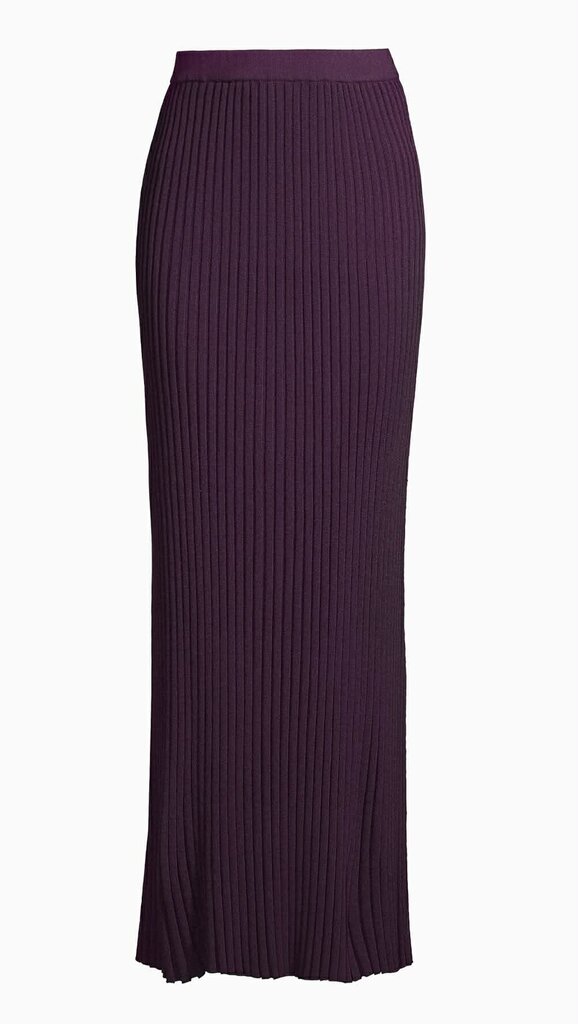 Misook Rib-Knit A-Line Maxi Skirt - Size XS (Retails for $228)