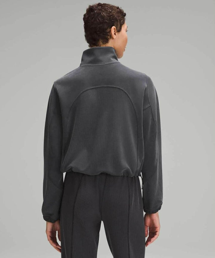 Lululemon Brushed Softstreme Ribbed Half Zip - Size 2 (retails for $128)