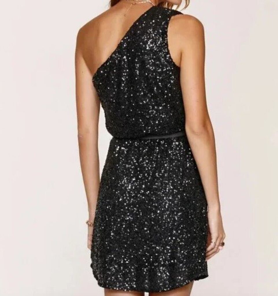Heartloom NWT One Shoulder Sequin Dress - Size Large