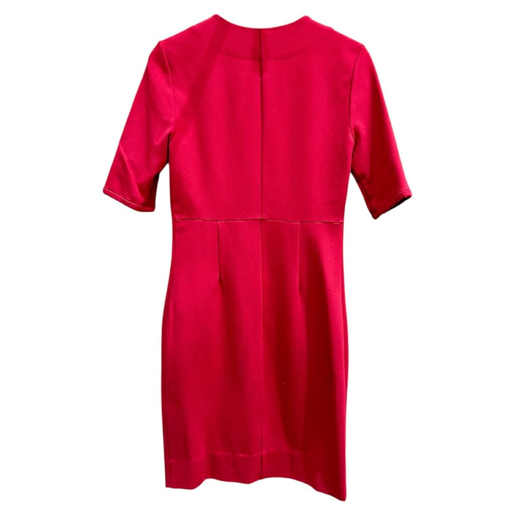 Diane Von Furstenburg Saturn Front Zipper Dress In Red Saturn - Size 10