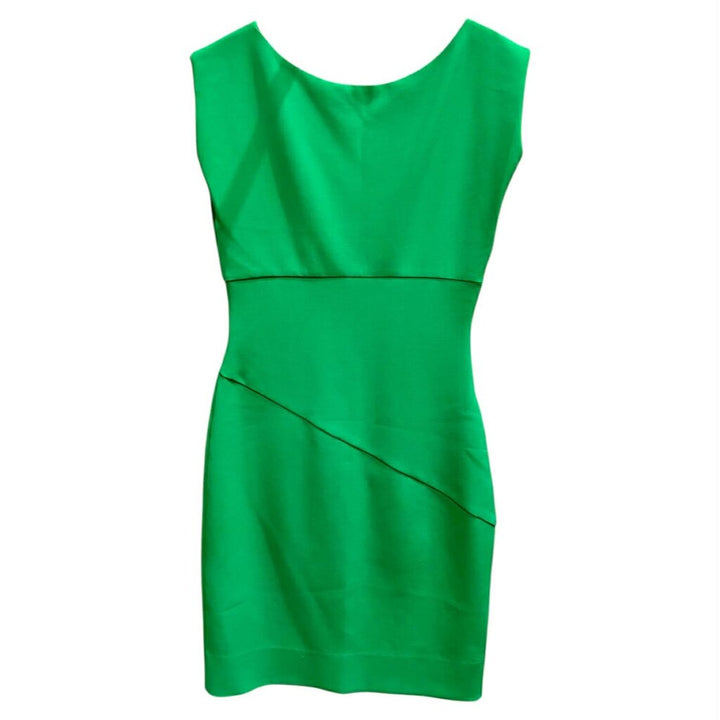 Diane Von Furstenburg Layne Ruched Sheath Dress In Emerald Sea Green - Size 10