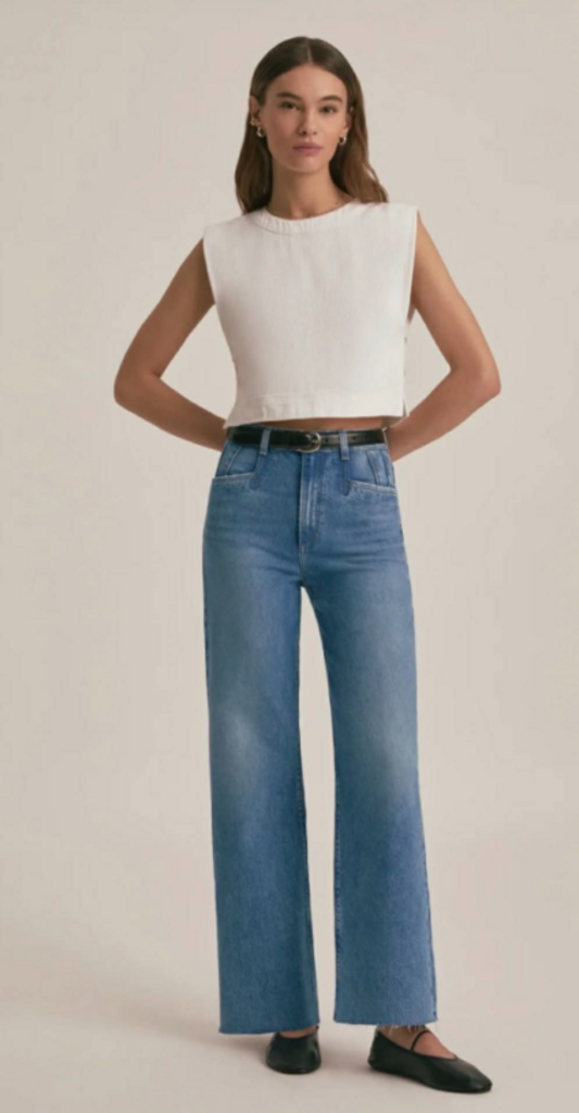 Favorite Daughter NWT The Jordie Wide Leg Jeans In Crosby - Size 28 (Retails For $228)