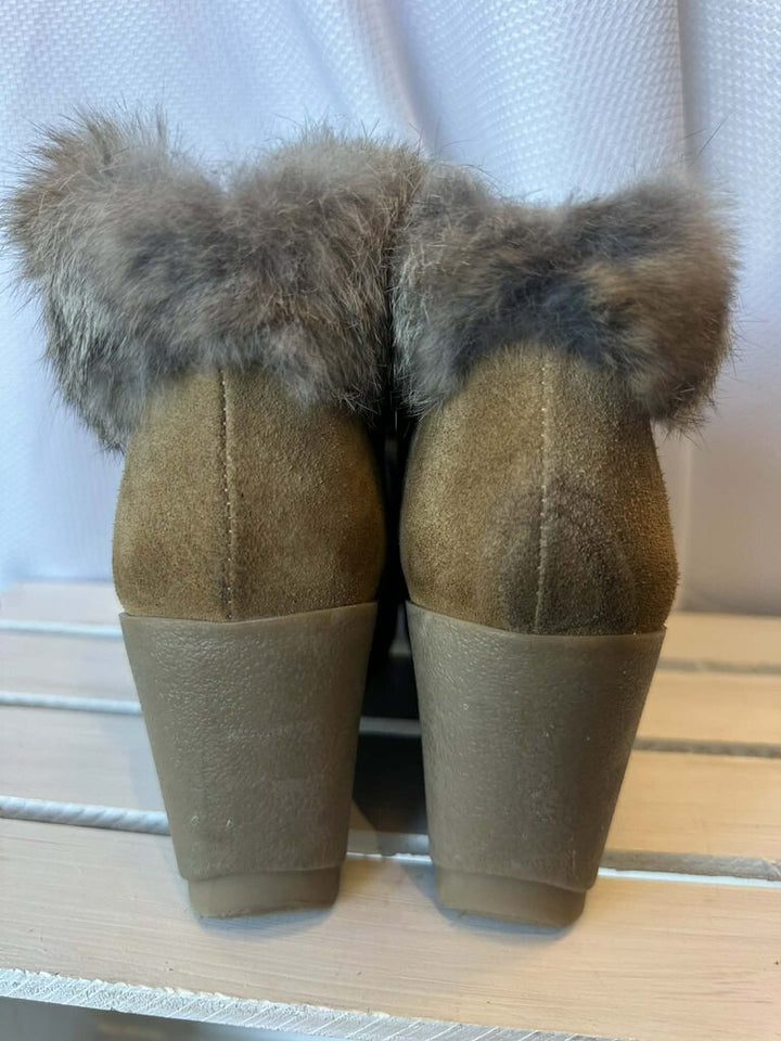 Coach Kataya Ankle Wedge Boots - Size 7.5