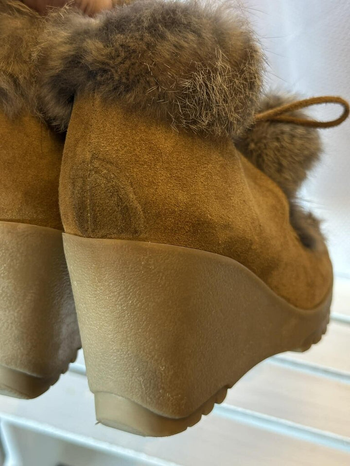 Coach Kataya Ankle Wedge Boots - Size 7.5