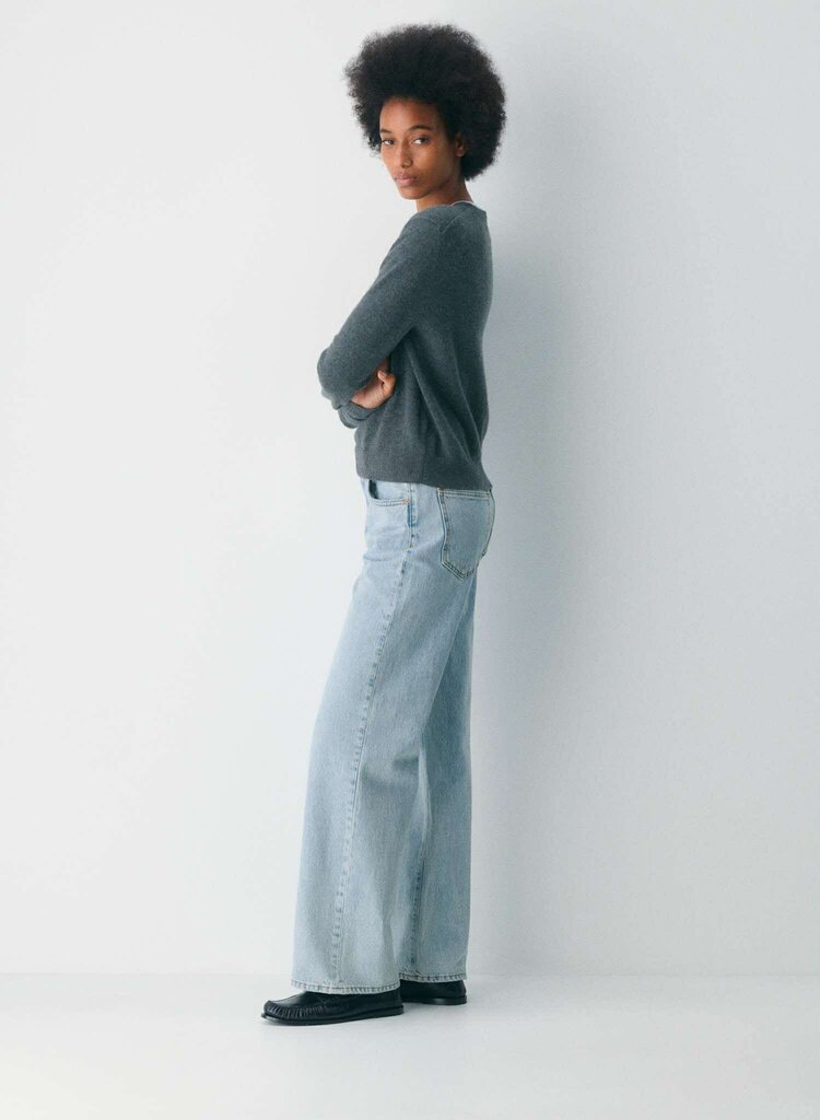 Denim Forum The Farrah Hi-Rise Wide Jean - Size 30 (Retails for $110)