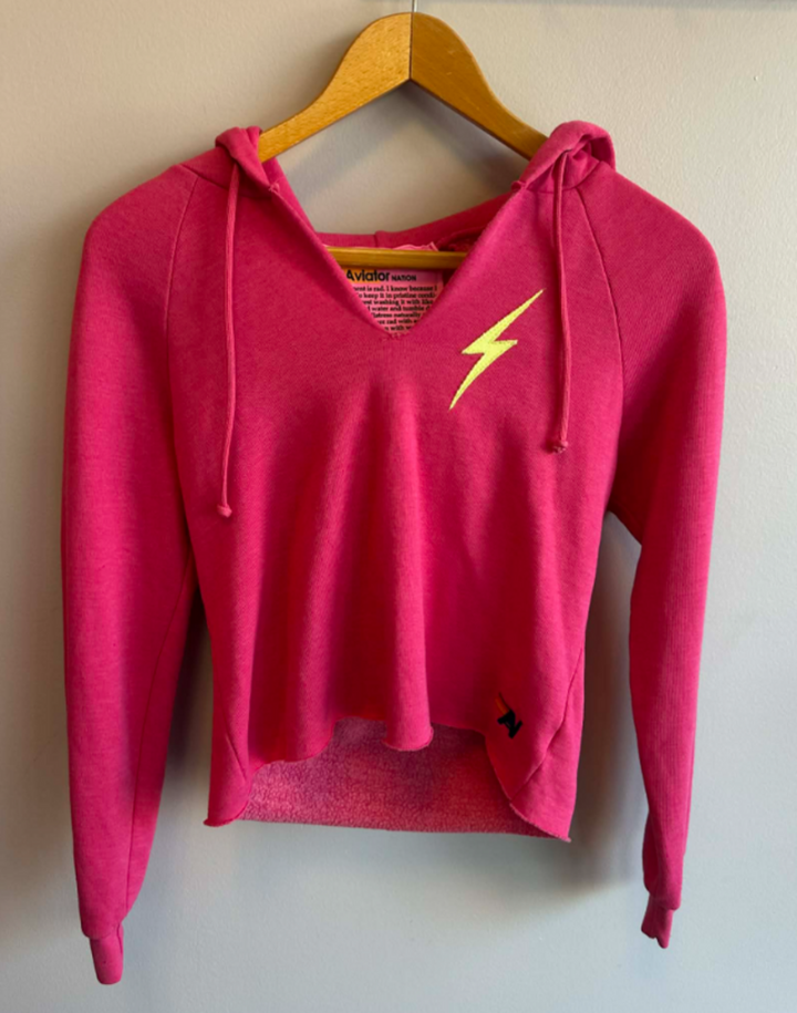 Aviator Nation Lightning Bolt Pullover - Size Small