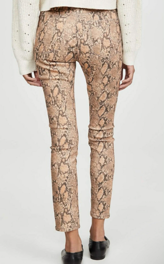Frame Le High Skinny Crop Python Pants - Size 23