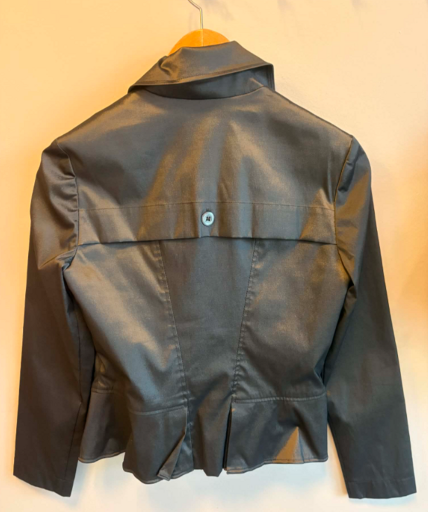 Preloved Ribkoff Grey Satin Jacket - Size 8