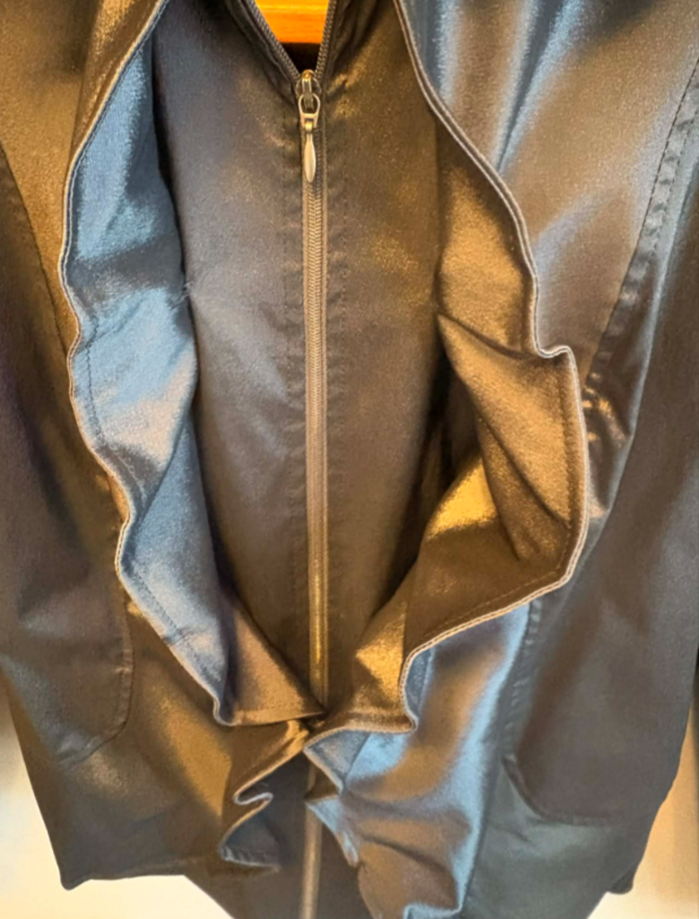 Preloved Ribkoff Grey Satin Jacket - Size 8