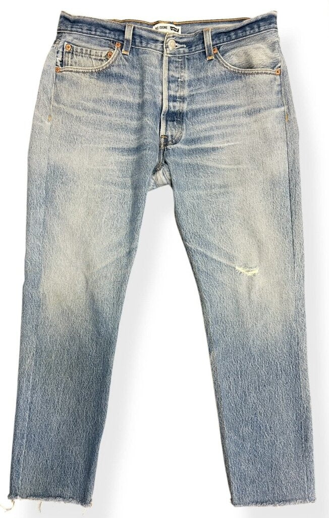 Re/Done x Levi's High Rise Stove Pipe Jeans - Size 28(Retails $395)