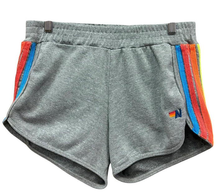 Aviator Nation 5 Stripe Club Shorts - Size Large