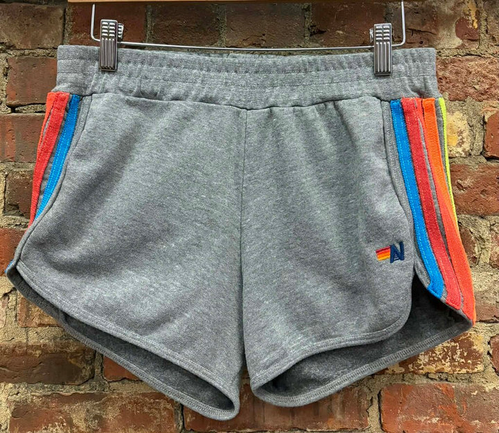 Aviator Nation 5 Stripe Club Shorts - Size Large