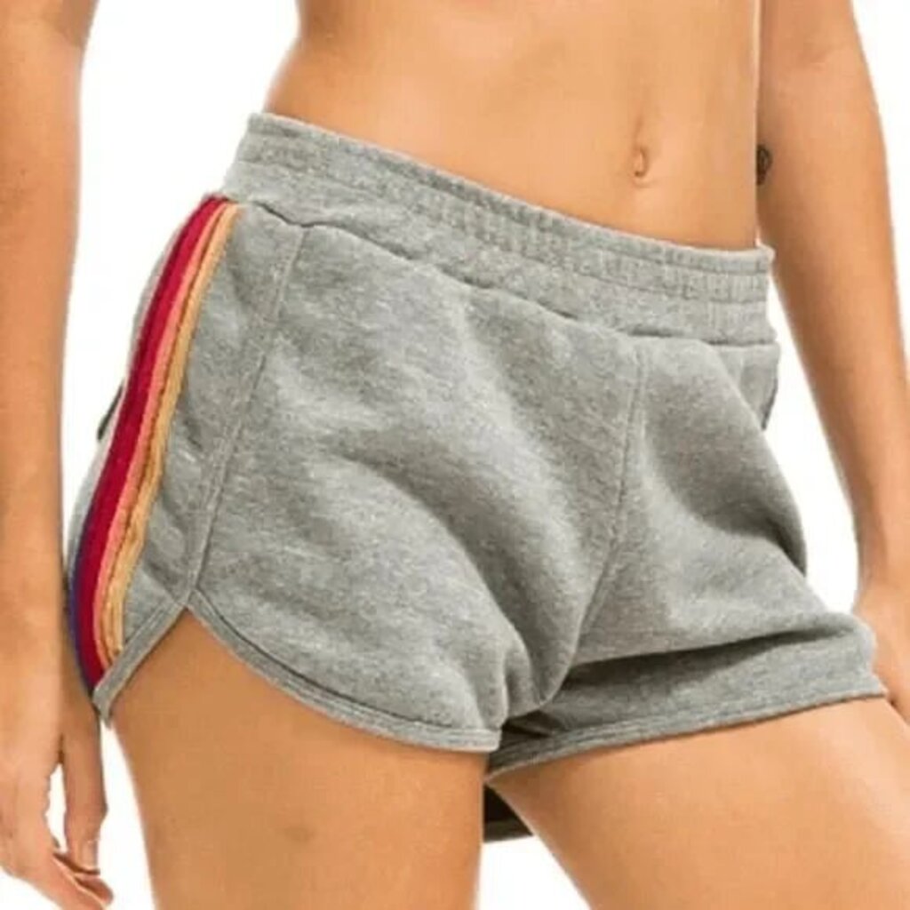 Aviator Nation 5 Stripe Club Shorts - Size Large