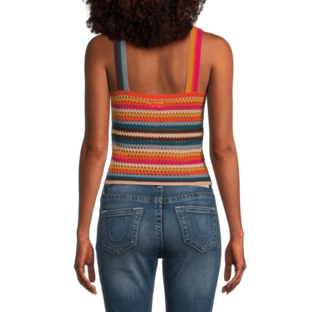 Faherty NWT Byt Rainbow Falls Crochet Tank Top - Size Medium