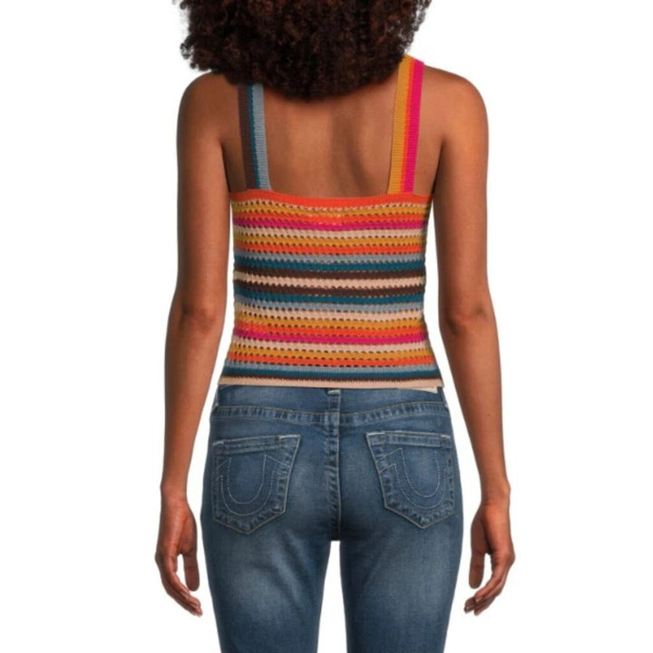 Faherty NWT Byt Rainbow Falls Crochet Tank Top - Size Medium