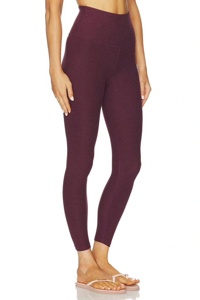 Beyond Yoga Spacedye Caught in The Midi High Waisted Legging in Midnight Burgundy Heather - Size Small(Retails $97)
