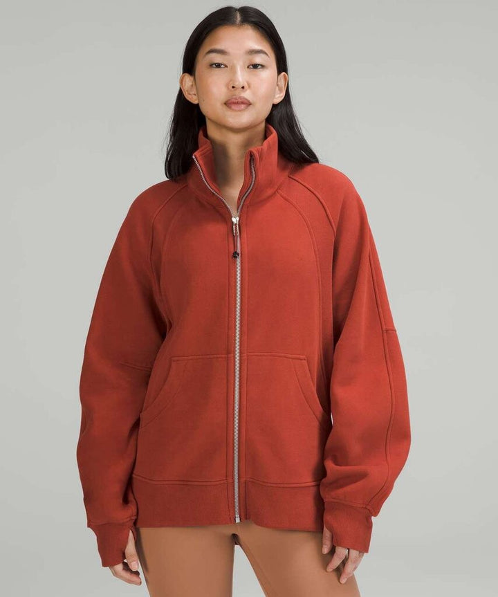 Lululemon Scuba Oversized Funnel-Neck Full Zip in Cayenne - Size M/L(Retails $148)