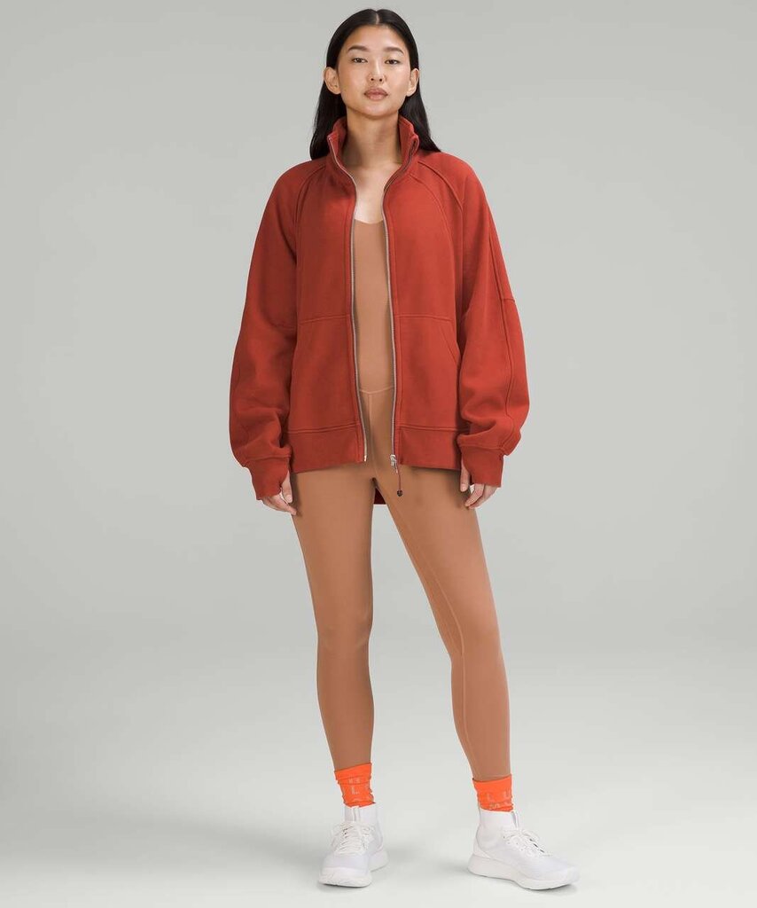 Lululemon Scuba Oversized Funnel-Neck Full Zip in Cayenne - Size M/L(Retails $148)