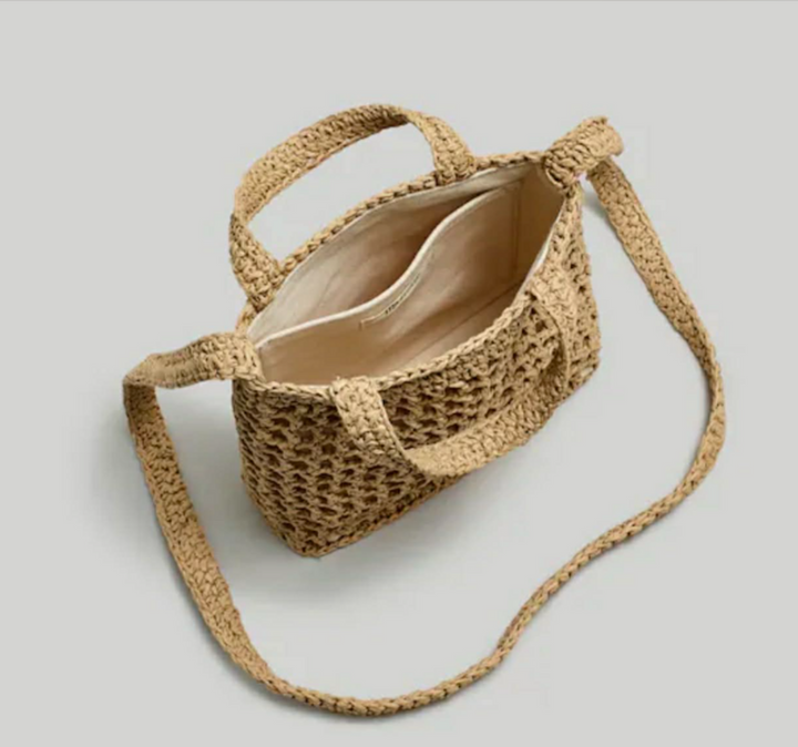 Madewell The Small Transport Straw Edition Crossbody (Retails for $78)