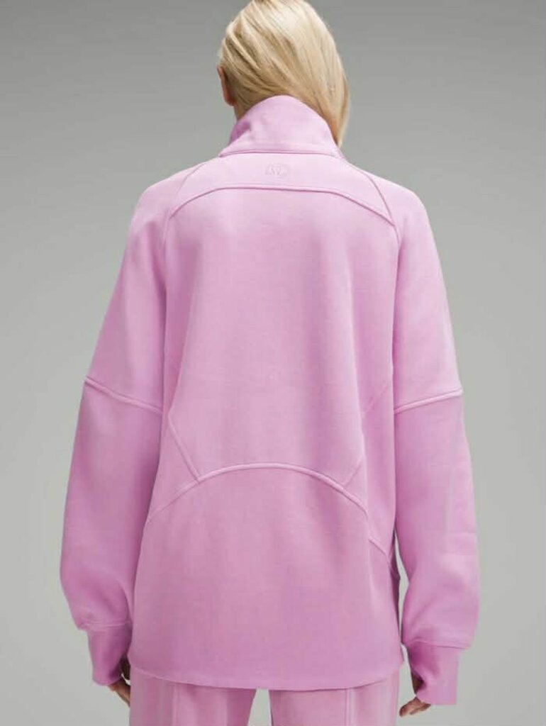 Lululemon Scuba Oversized Funnel-Neck Half Zip*Long in Dahlia Mauve - Size XS/S