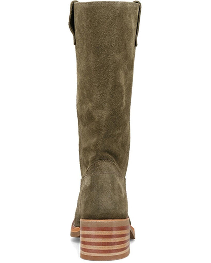 Frye Campus 12R Tall Suede Riding Boots in Olive - Size 10 (Retails for $498)