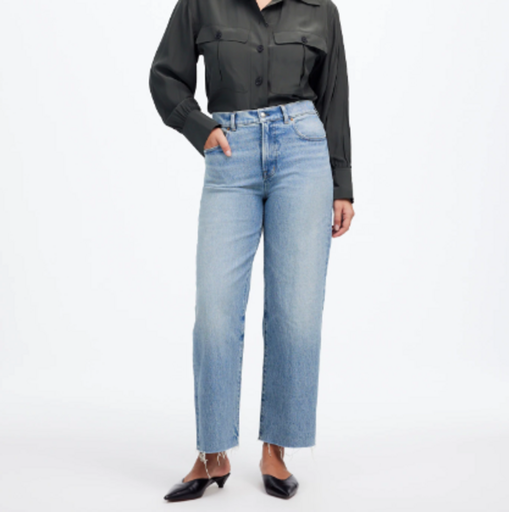 Madewell The Perfect Vintage Wide-Leg Crop Jeans - Size 29