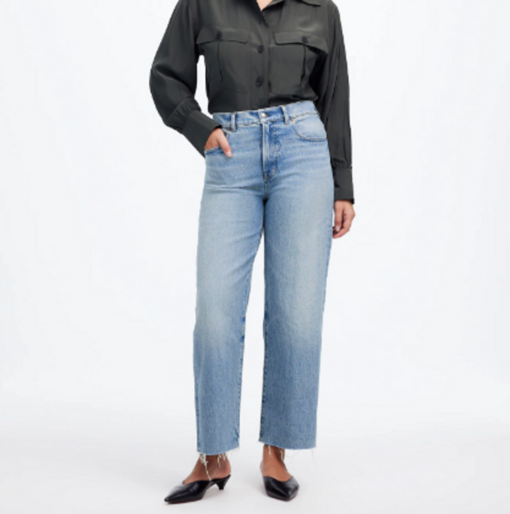 Madewell The Perfect Vintage Wide-Leg Crop Jeans - Size 29