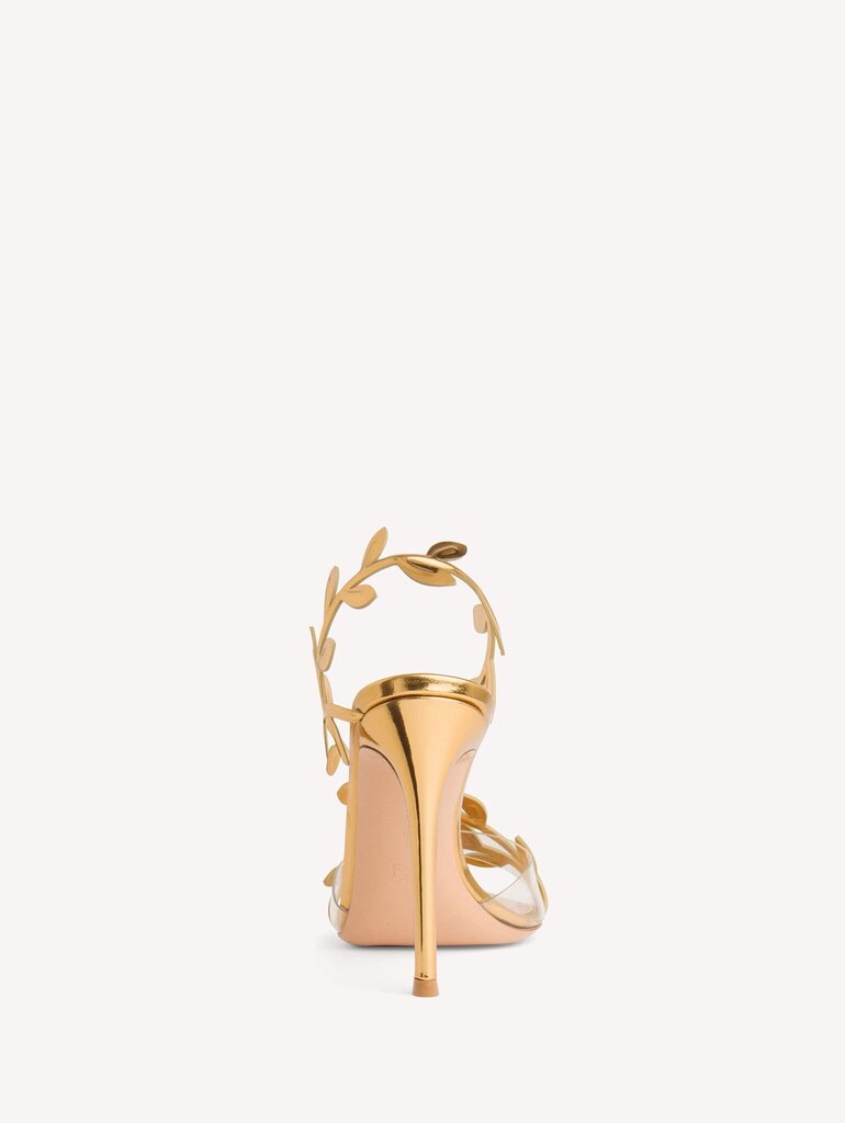 Gianvito Rossi Flavia Heels in Gold - Size 36 (Retails for $1,195)