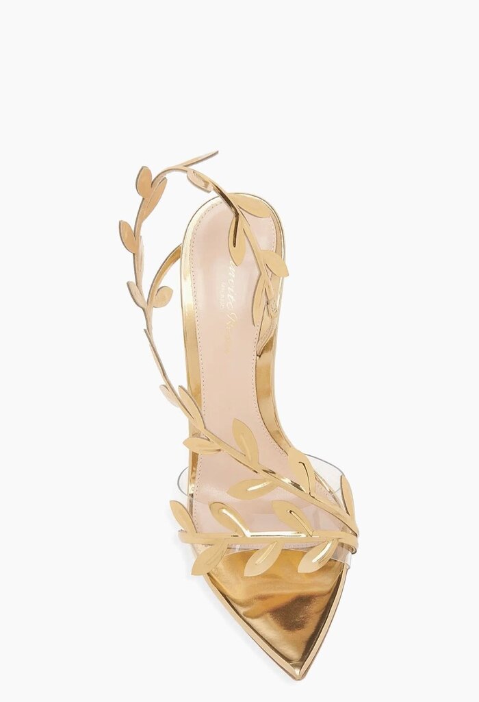 Gianvito Rossi Flavia Heels in Gold - Size 36 (Retails for $1,195)