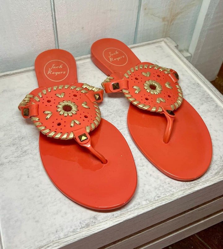 Jack Rogers Georgia Jelly Sandals - Size 6.5