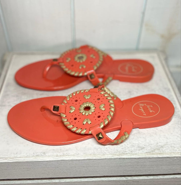 Jack Rogers Georgia Jelly Sandals - Size 6.5