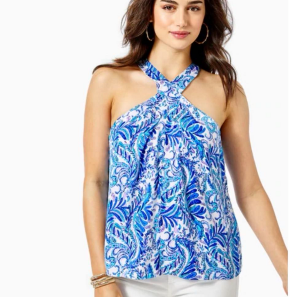 Lilly Pulitzer Rori Halter Top- Size XL