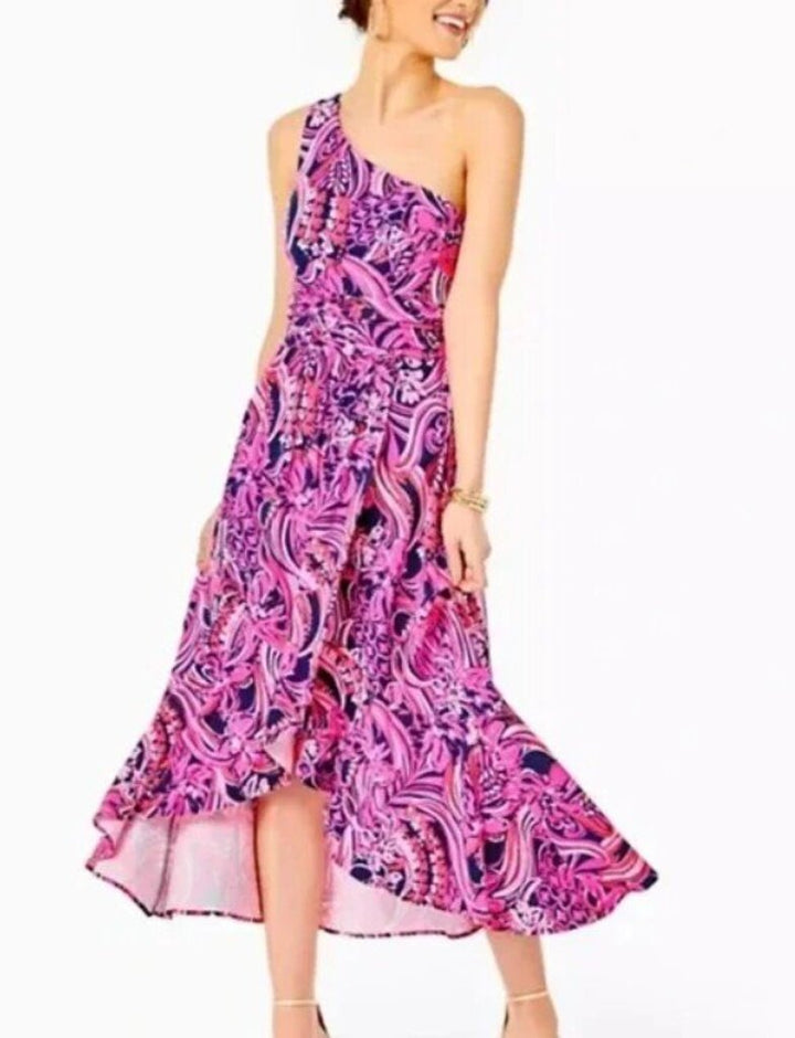 Lilly Pulitzer NWT One Shoulder Dress- Size Large