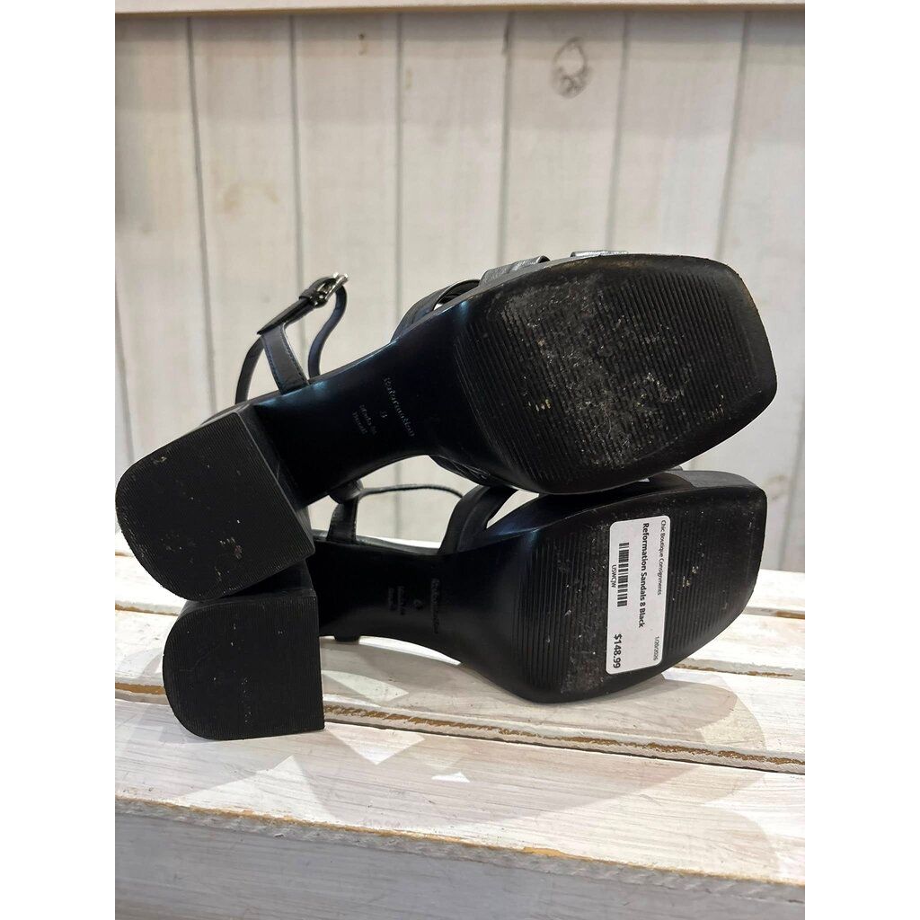 Reformation Maize Platform Heeled Sandals - Size 8 (Retails for $278)