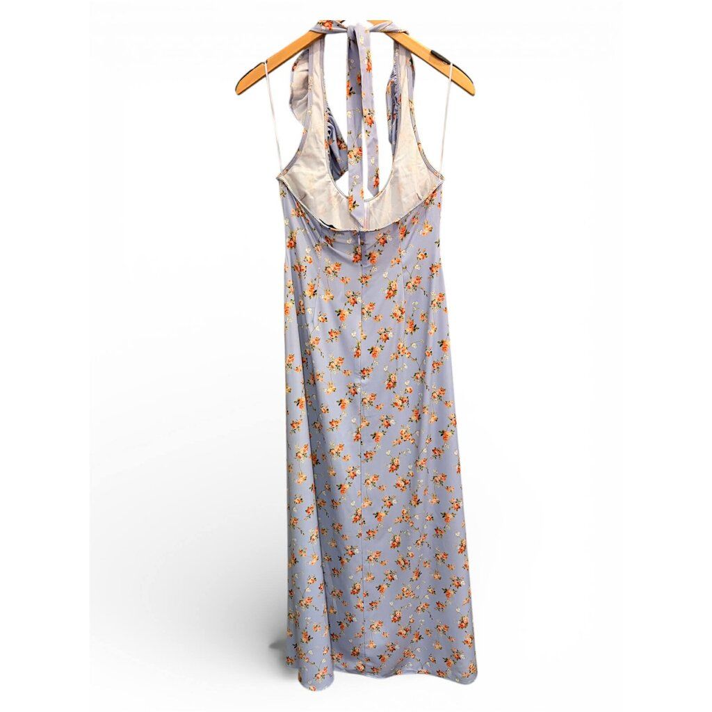 We Wore What NWT Ruffle Halter Floral Button Front Maxi Dress - Size Medium