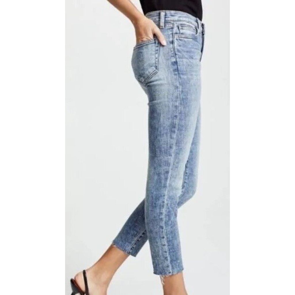 L'Agence El Matador Slim Fit High Rise Jeans in Prism Blue - Size 27
