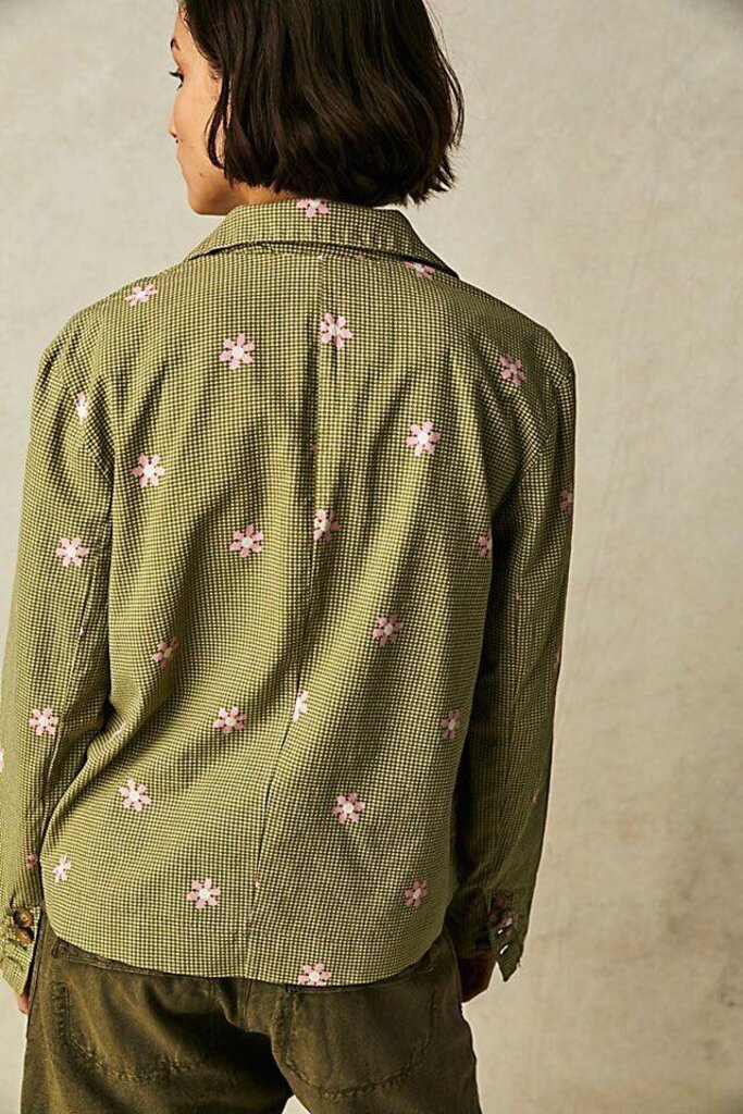 Free People Cali Printed Blazer - Size XS