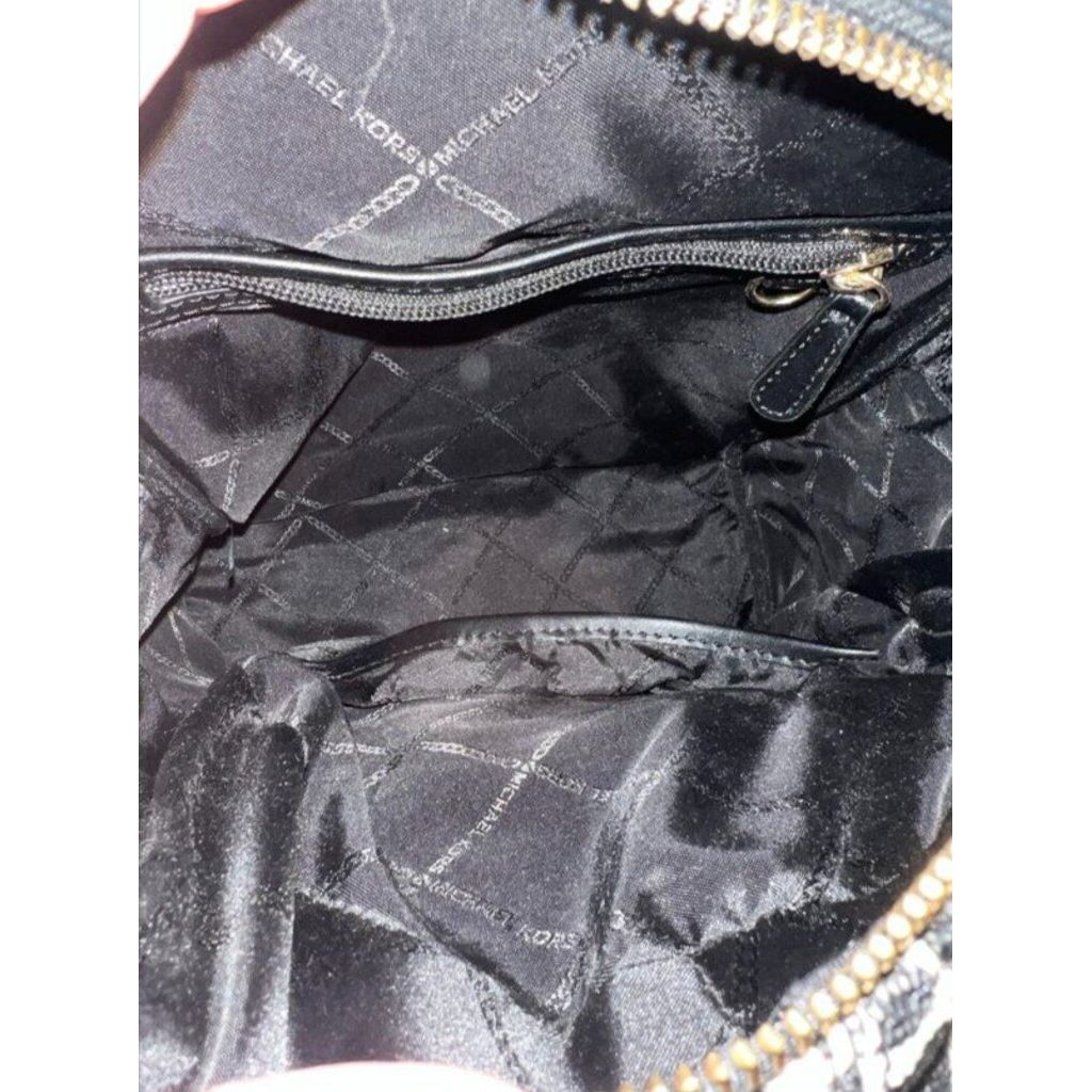 Michael Kors White & Black Rhea Backpack