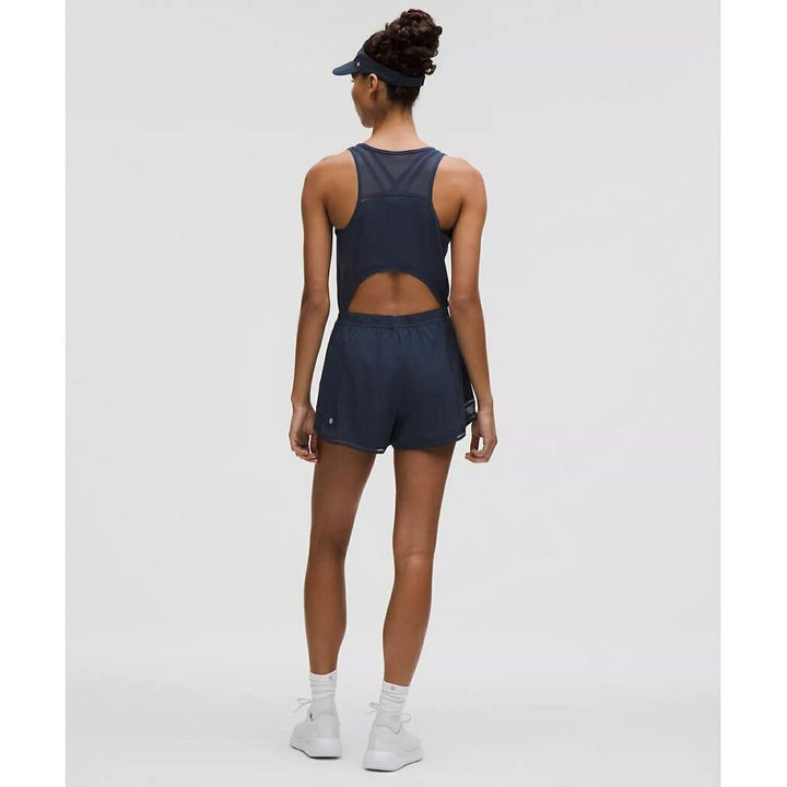 Lululemon NWT Hotty Hot Running Romper Lace Trim - Size Large (retails for $128)