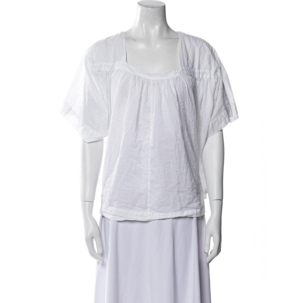 The Great Square Neck Peasant Top Blouse - Size Medium