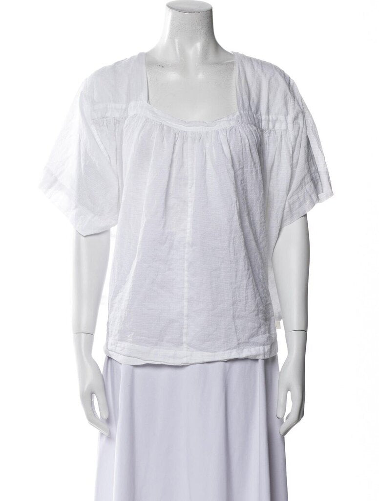 The Great Square Neck Peasant Top Blouse - Size Medium