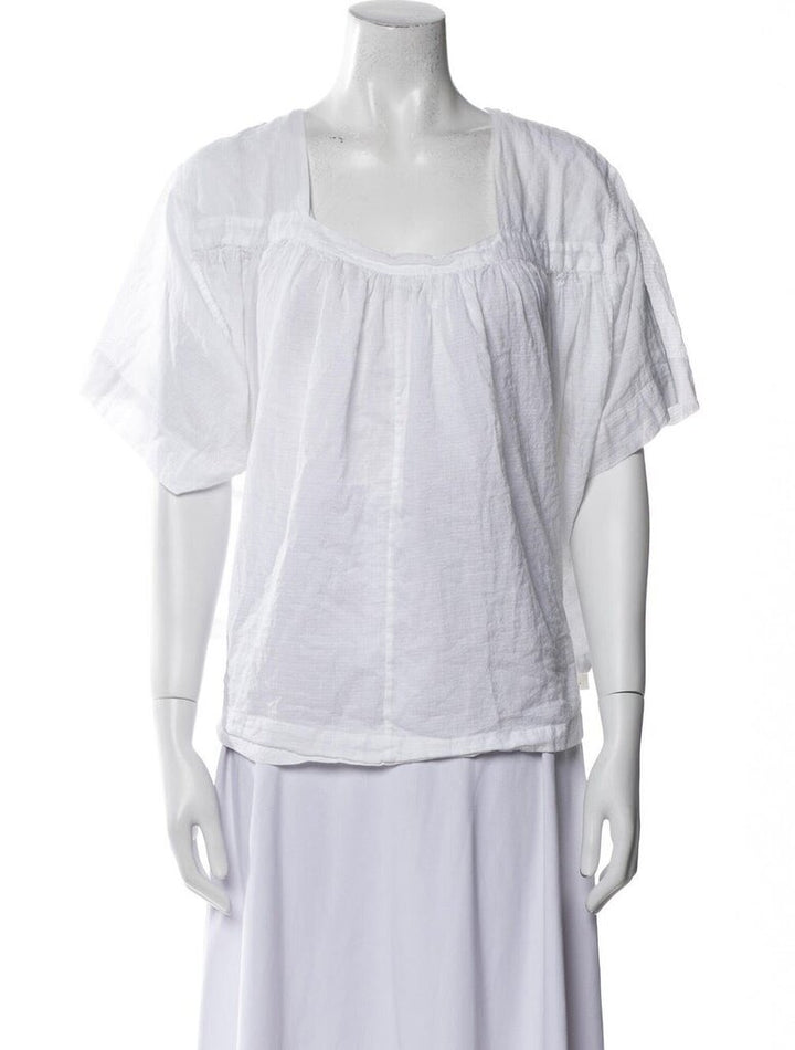 The Great Square Neck Peasant Top Blouse - Size Medium