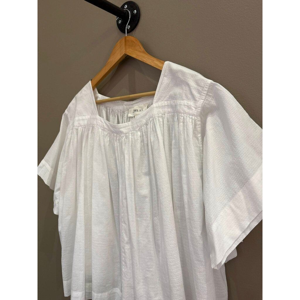 The Great Square Neck Peasant Top Blouse - Size Medium