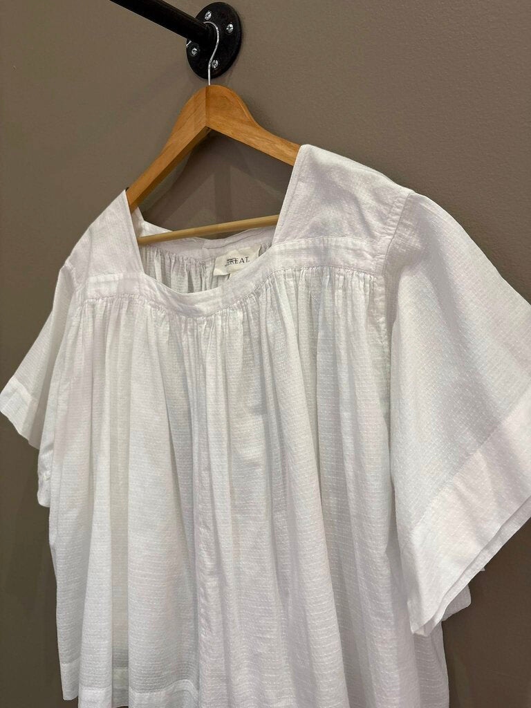 The Great Square Neck Peasant Top Blouse - Size Medium