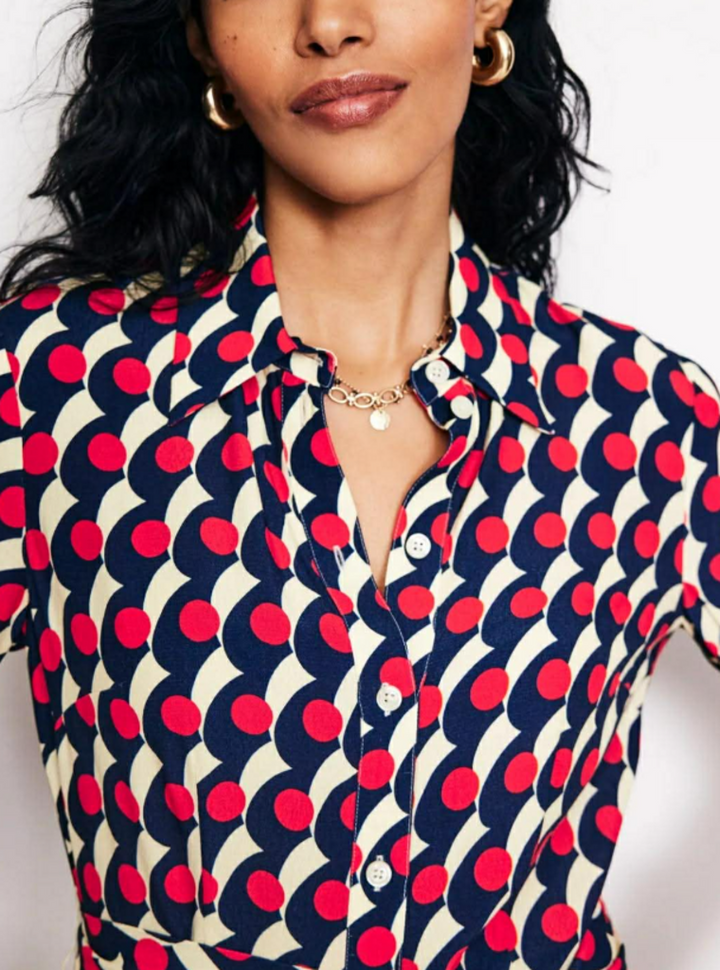 Boden Kate Longsleeve Midi Shirt Dress - Size 2R