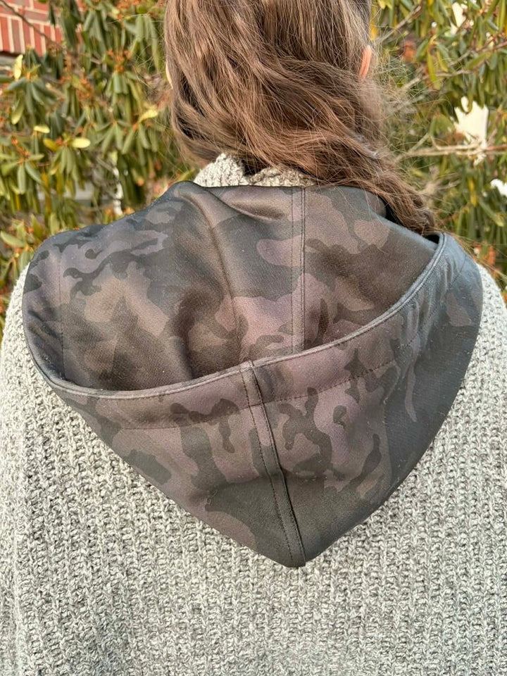 Veronica Beard Camo Zipper Dickey - OS